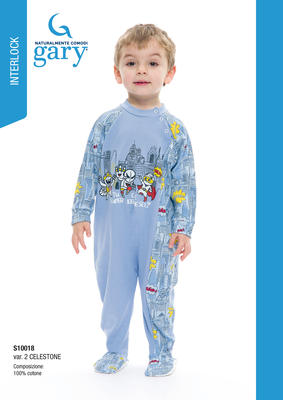 NEWBORN PAJAMAS S/L S10018 Tellini S.r.l. Wholesale Clothing